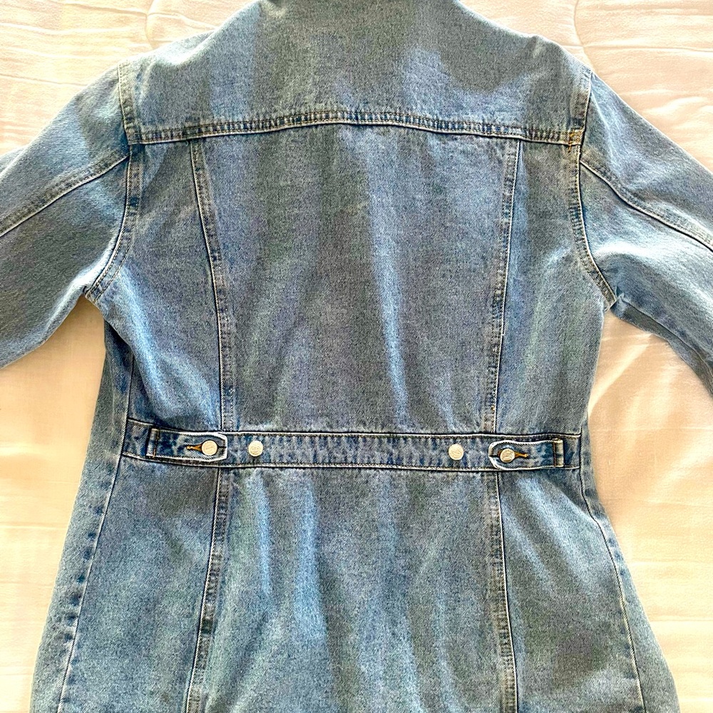 Denim blue jean jacket